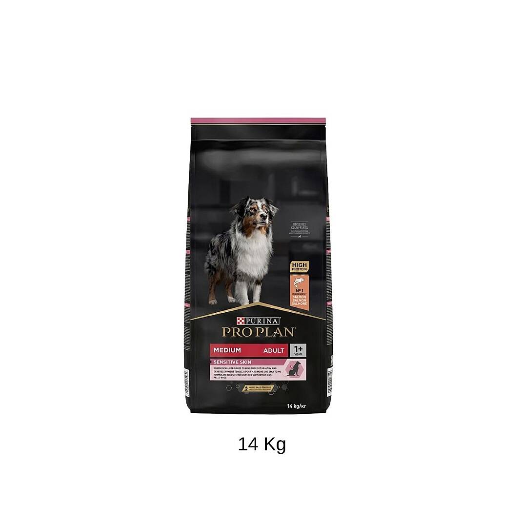 Pro Plan Sensitive Skin Somonlu Orta Irk Yetişkin Köpek Maması 14 kg - 1