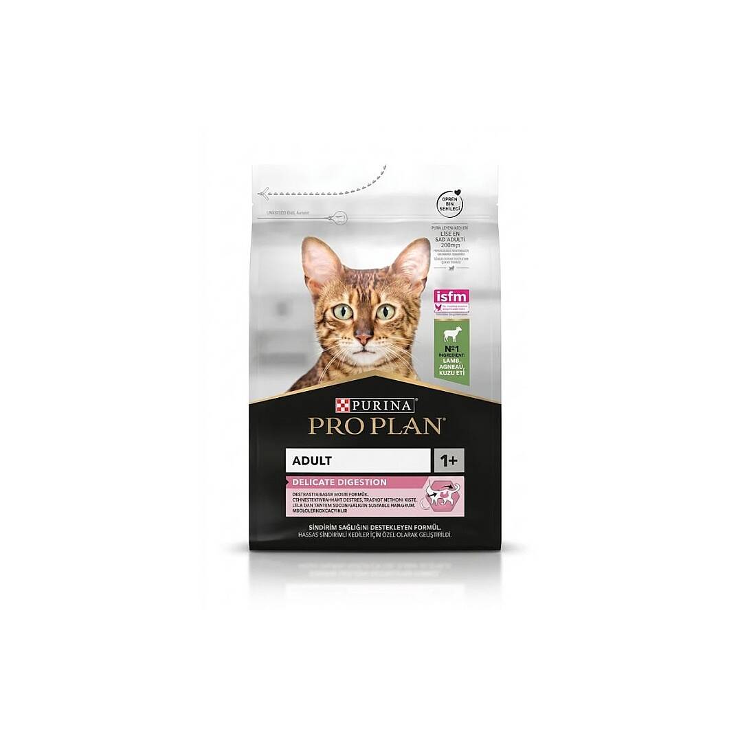 Purina Pro Plan Adult Delicate Digestion Kuzu Etli (Lamb) Yetişkin Kedi Maması 10 Kg - 2